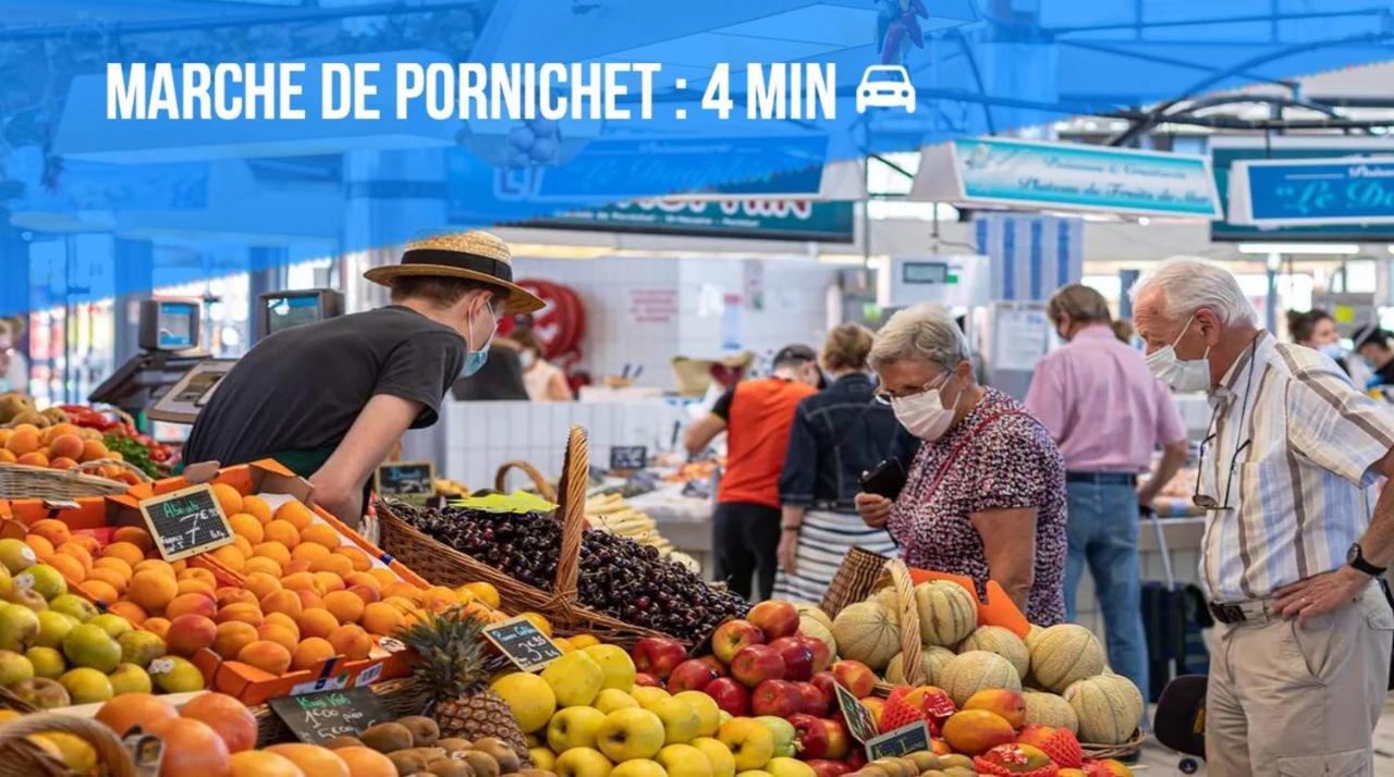 Appartement La Baule Pornichet Terrasse - Cuisine - Calme - Wifi - Parking Gratuit Екстериор снимка